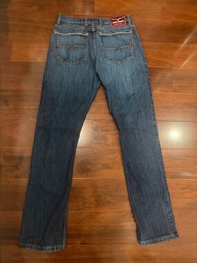 Kimes Ranch Men's Dark Blue Straight-Leg Jeans